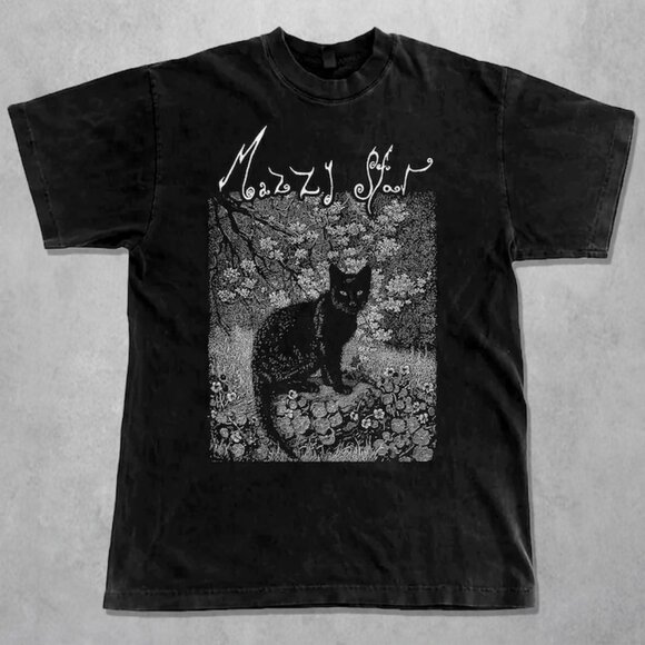 Gildan Tops - Mazzy Star Cat T-shirt